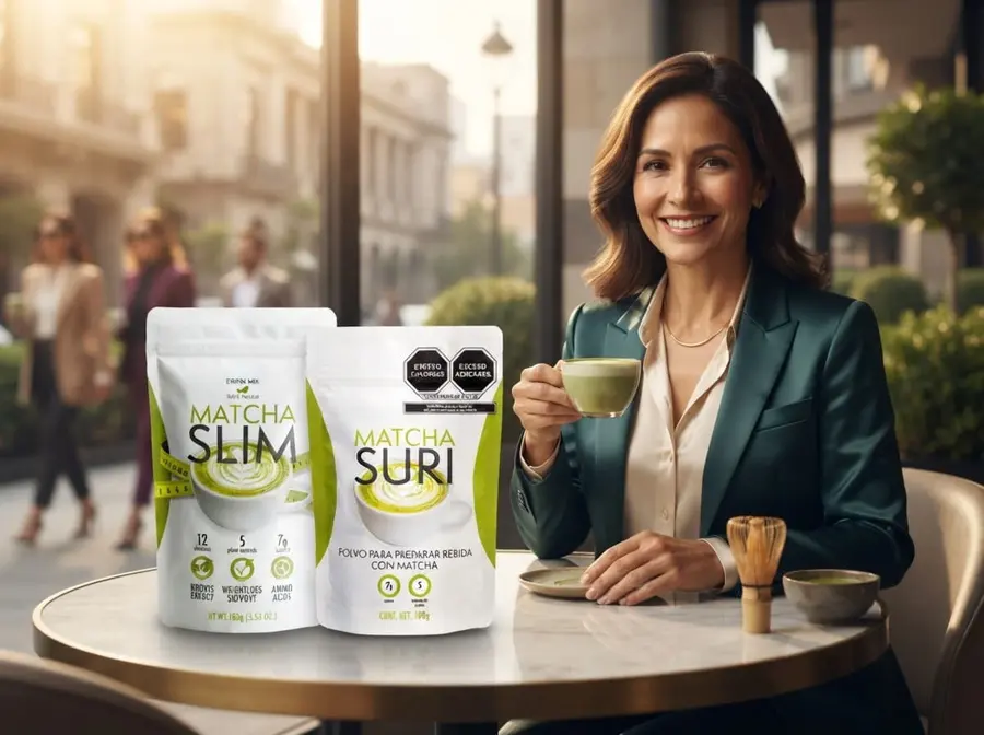 Matcha Slim and Matcha Suri — the same matcha drink under two trade names